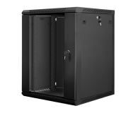 LANBERG Szafa instalacyjna wisząca 19'' 15U 600X600mm czarna (drzwi szklane) WF01-6615-10B - 455299 - zdjęcie 1